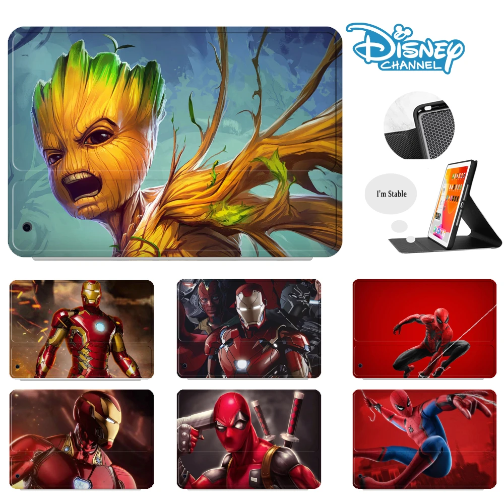 

Чехол для iPad 8-го 9-го поколения для Pad Pro 11 2021 2020 2018 для iPad Mini 5 Air 4 чехол с грутом Marvel Мстители чехол для ipad