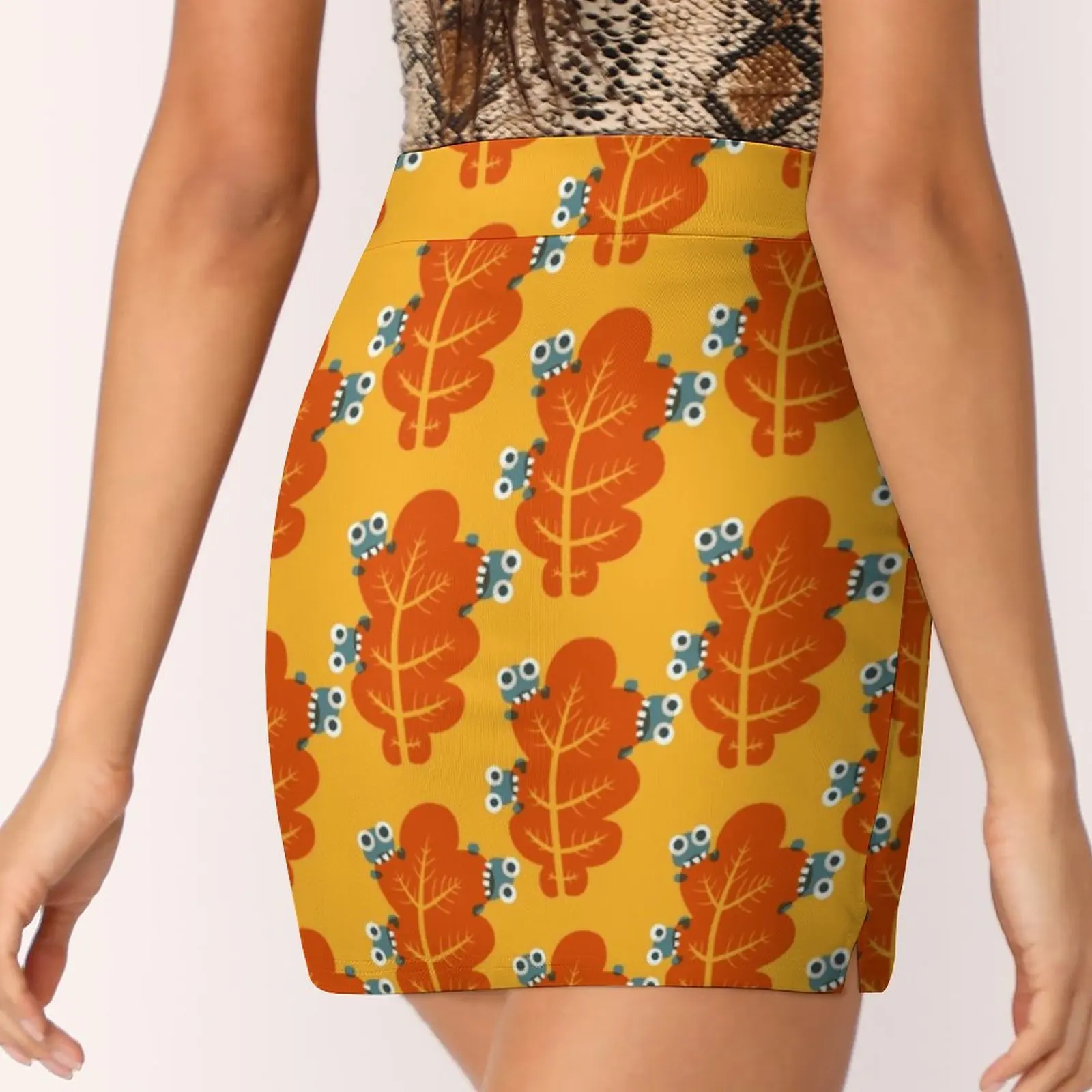 Юбка Женская Осенняя в Корейском стиле Модная легкая брючная юбка с принтом