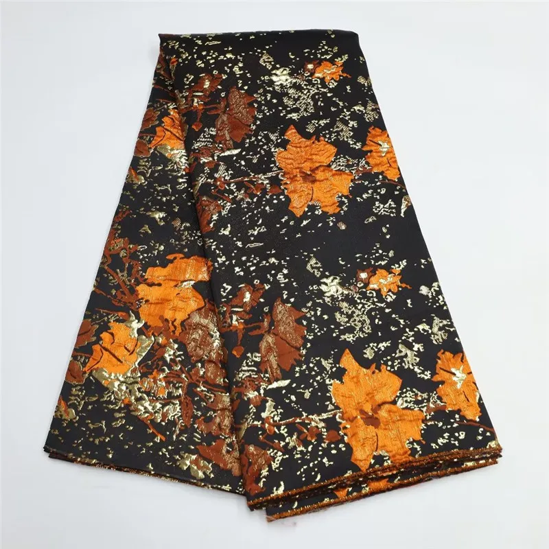 

Африканская Дамасская парчовая ткань, жаккардовая кружевная ткань, нигерийский цветочный материал, африканская ткань для женского платья ...