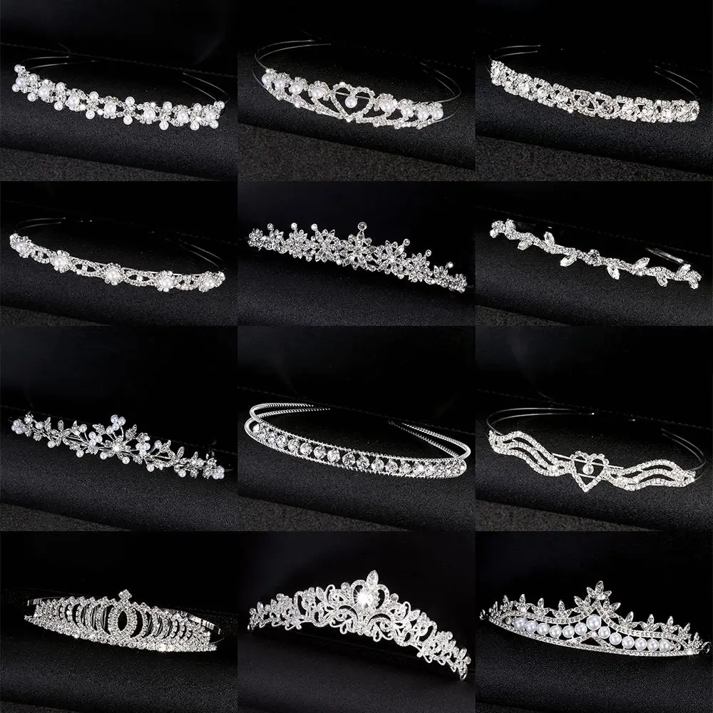 

Gift Rhinestones Crystal Women Girls Headdress Headpieces Fashion Hair Accessories Princess Tiara Crown Headbands