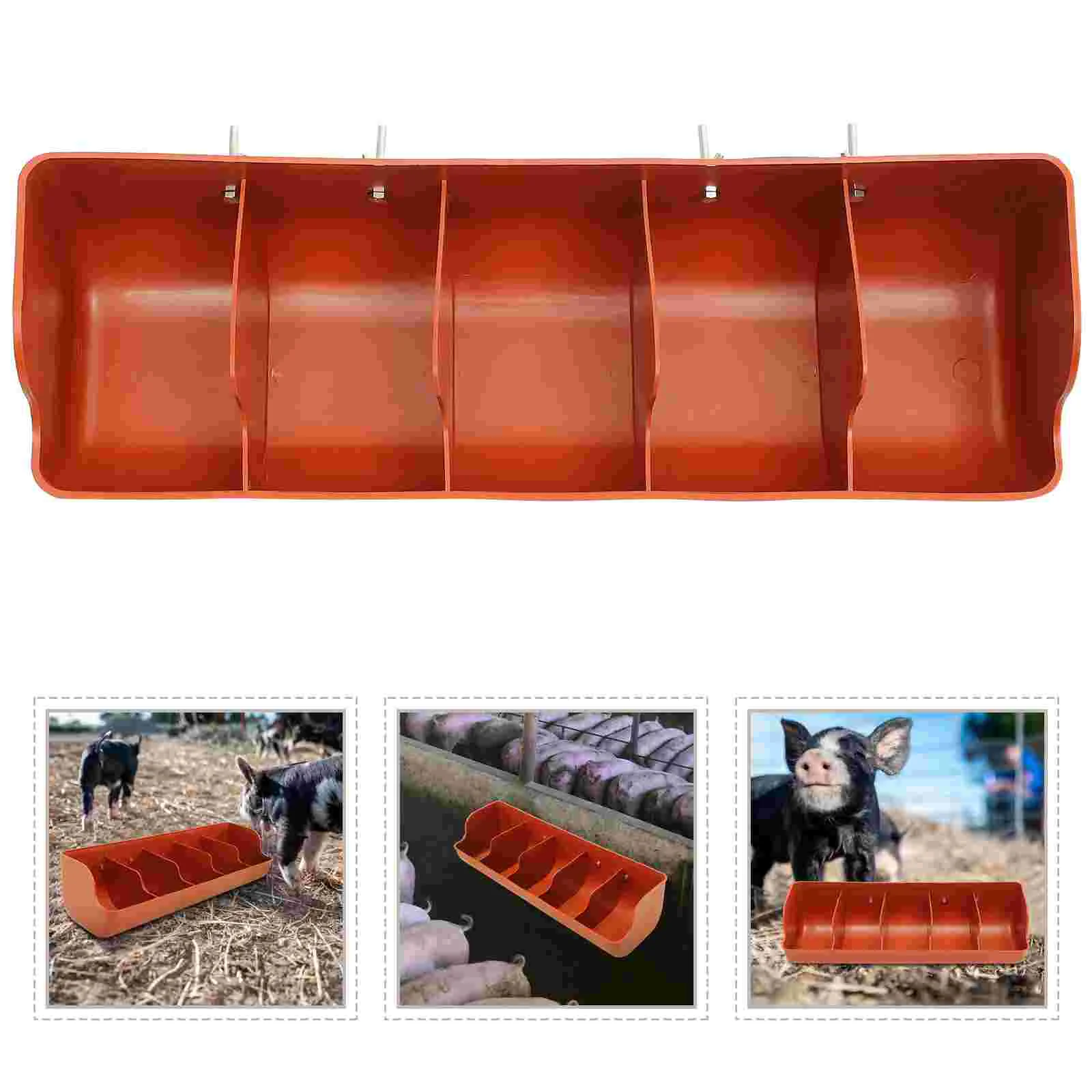 

Piggy Trough Compartment Livestock Feeding Manger Baby Chick The Fence Farm Supply Plastic Piglet Dispenser Grapenuts Cereal