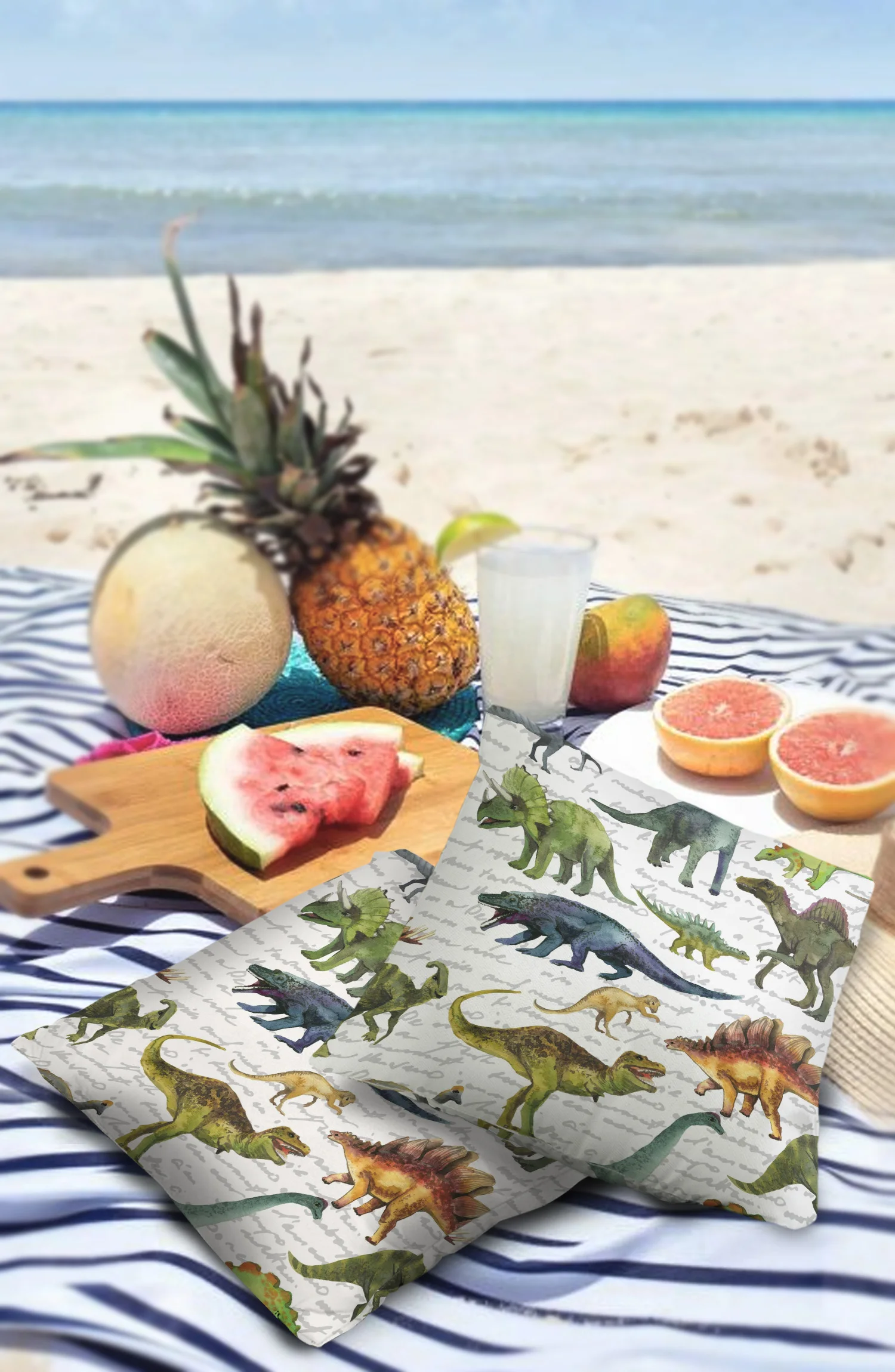 2/4 шт. Набор наволочек динозавр животные красочный текст Роскошная наволочка