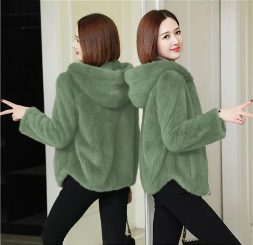 Женское бархатное утепленное пальто женская зимняя универсальная верхняя