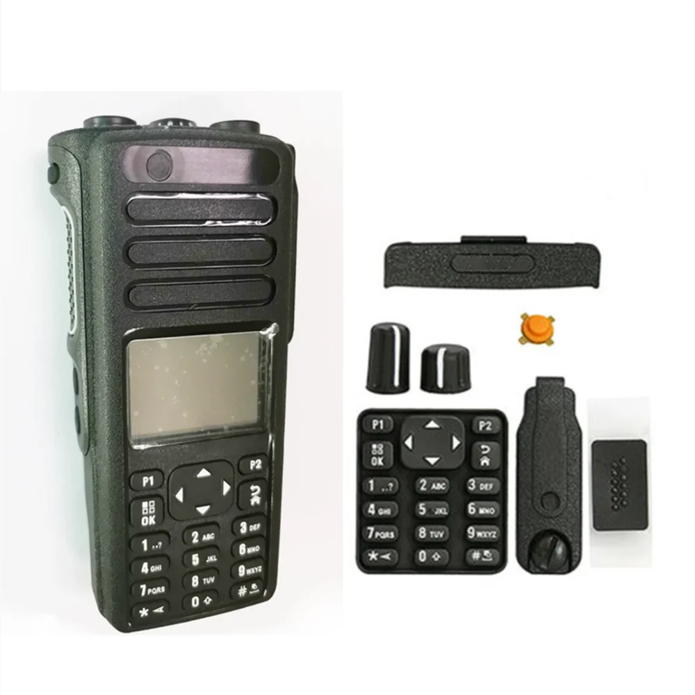 Walkie Talkie Replacement Repair Housing Case with Speaker LCD Electronic And Flexible For DGP8550e XPR7550e Two Way Radio