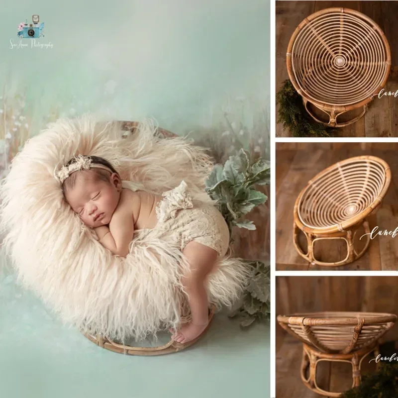 Стул Papasan для новорожденных реквизит фотосъемки корзина ручной работы радар стул