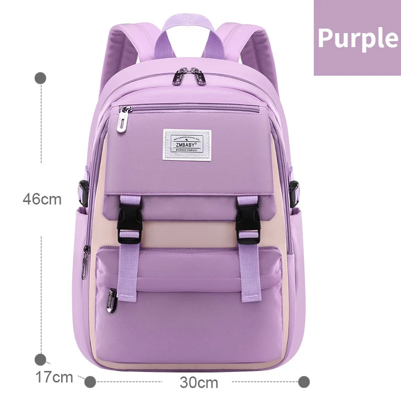 Girl Boy 6-12 Years Old Primary Simple Leisure Backpacks New Children Students Waterproof Large Capacity Schoolbags for Kids