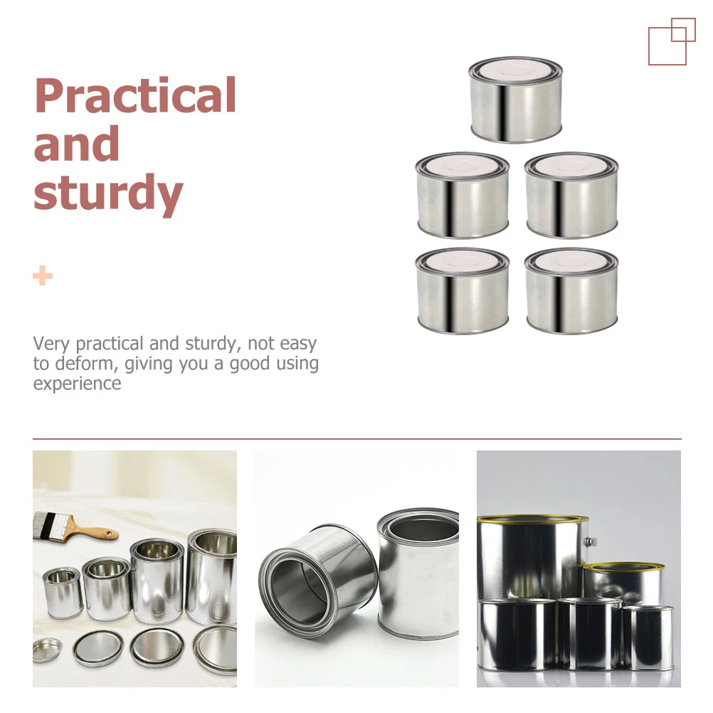 Металлические контейнеры для красок остатков пустых банок хранения аксессуаров