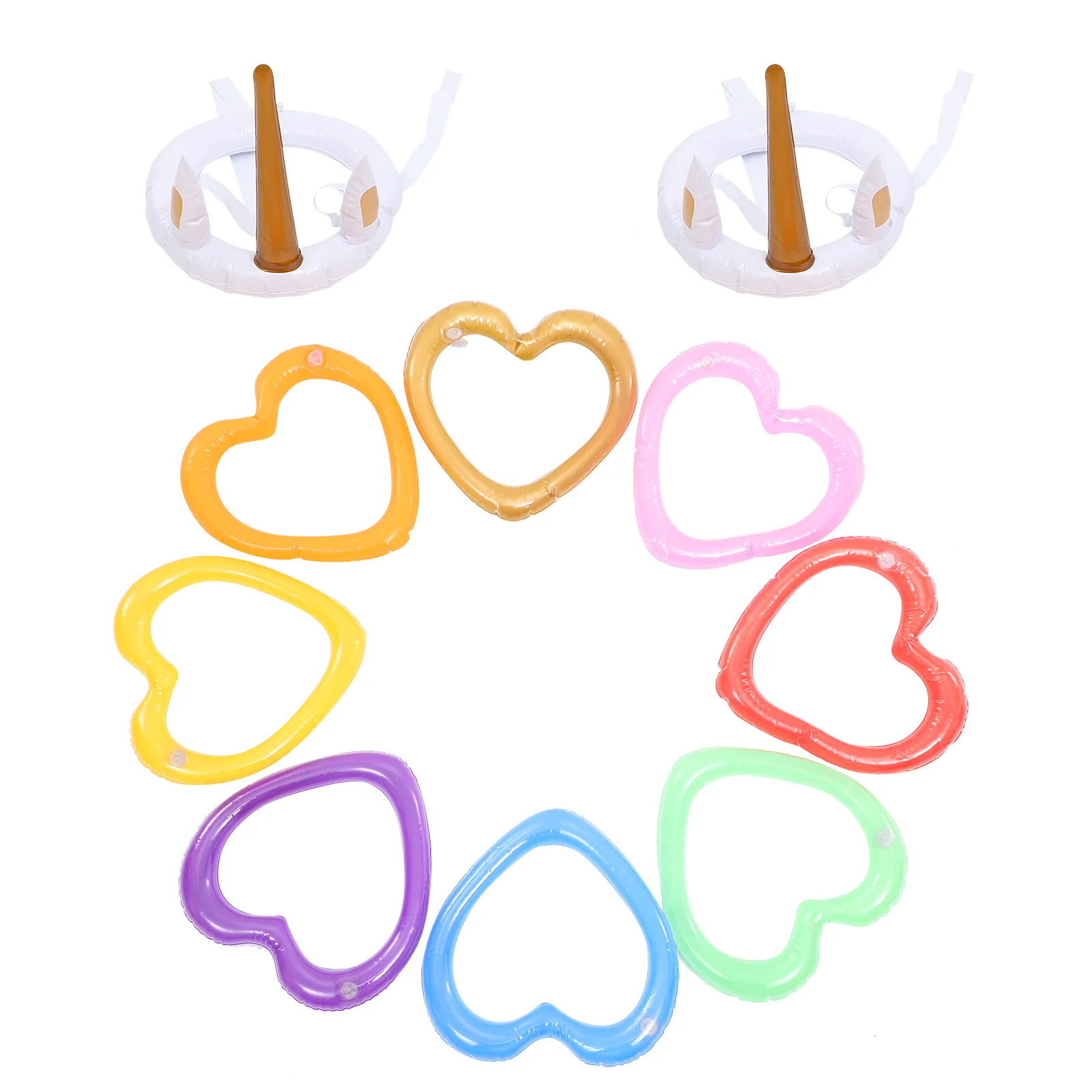 

Ring Game Games Pool Toy Toys Inflatable Party Kids Rings Throwing Animal Decor Family Luau Outdoor Floats Lawn Set Wooden