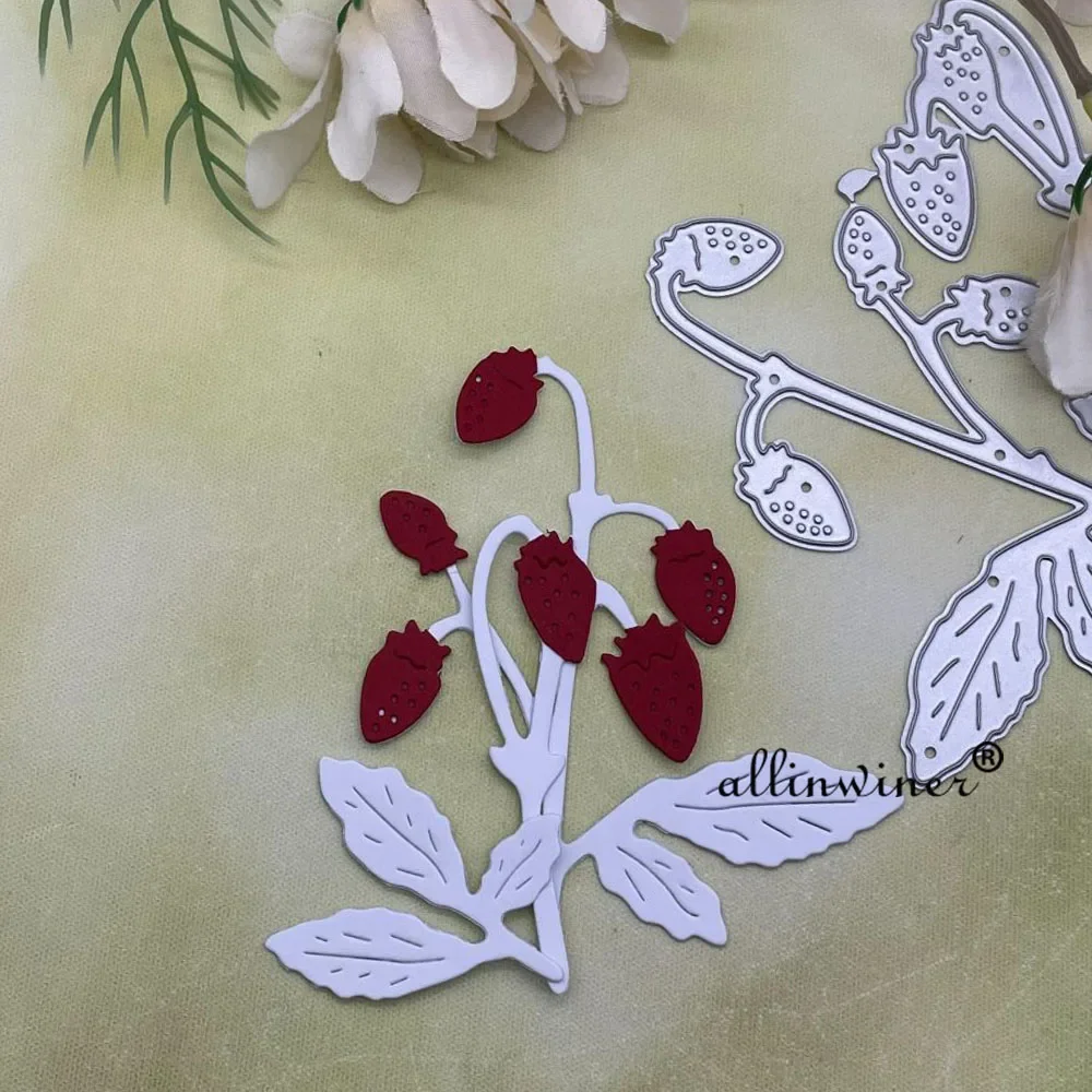 Клубничная лоза металлические трафареты для резки DIY скрапбукинга декоративное