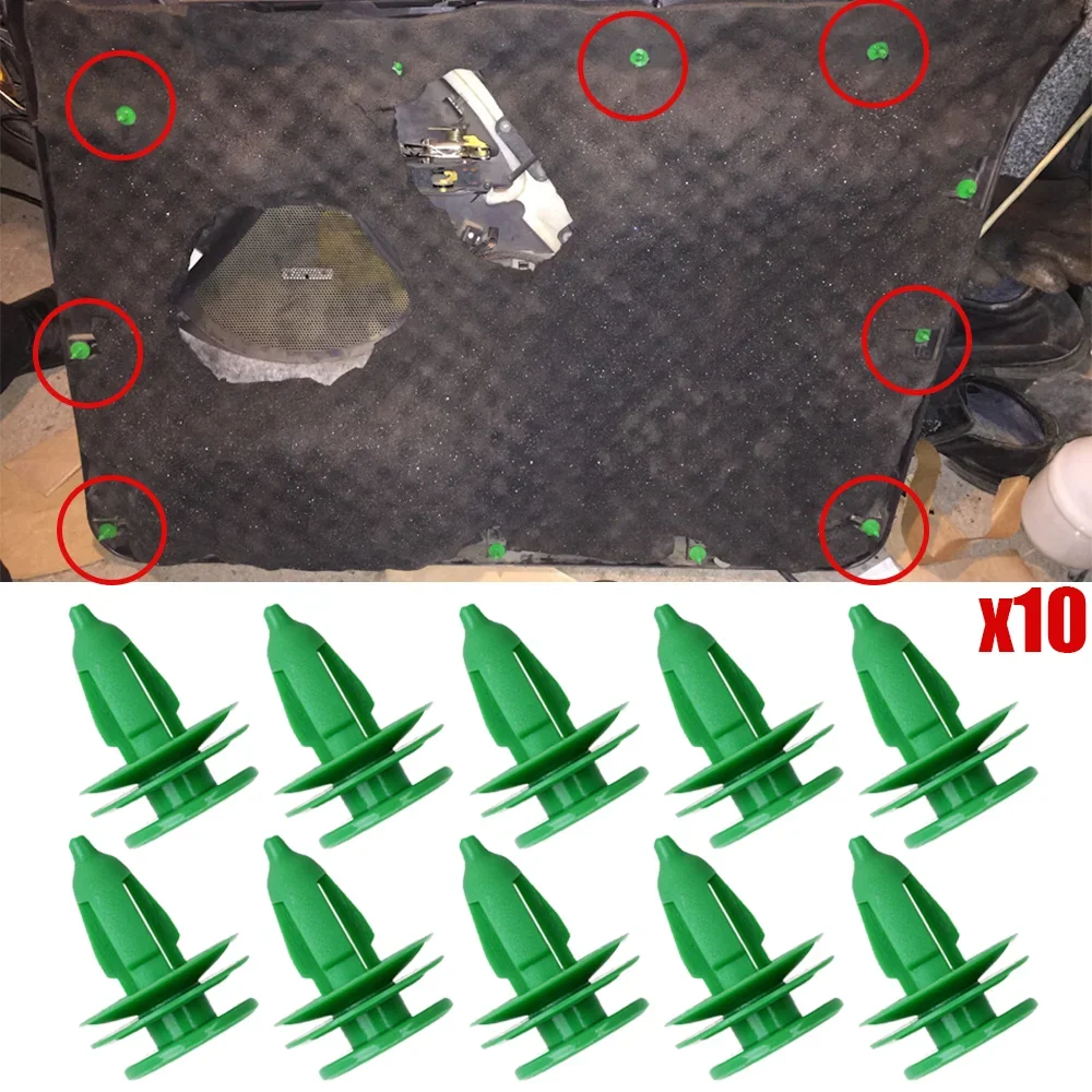 

10 шт. новый для Ford Chrysler WJ для Jeep Wrangler TJ Grand Cherokee крепеж 6503204 Крепеж отделки автомобильной дверной панели, фиксатор зажима