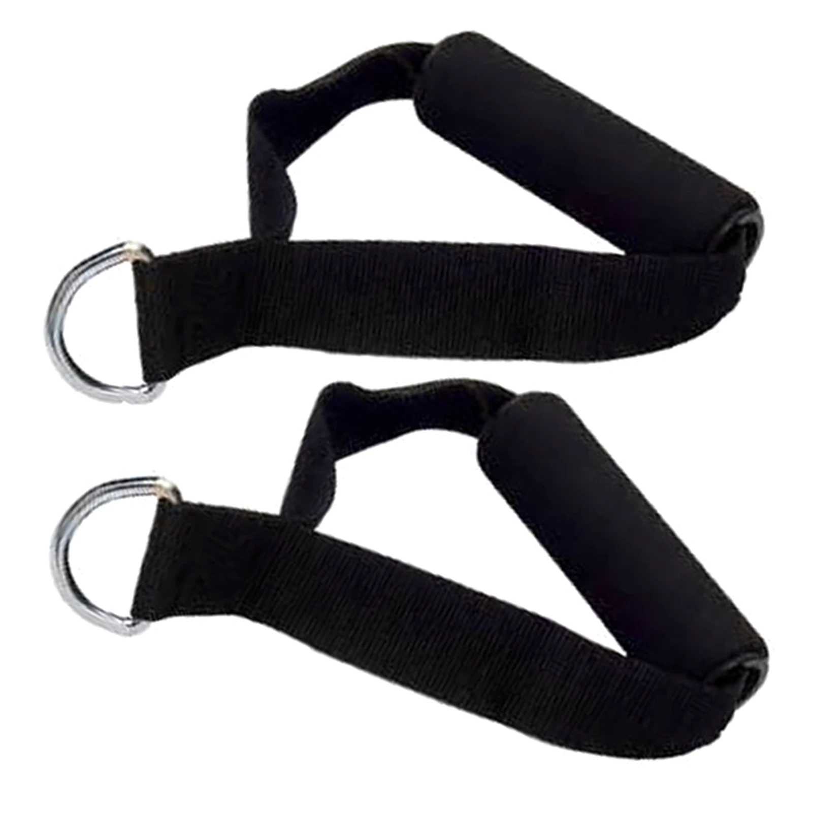 

2pcs Training Equipment Heavy Duty Strong Comfortable Gym Portable Nylon Cable Handle Sports Accessories Multi Purposed Fitness