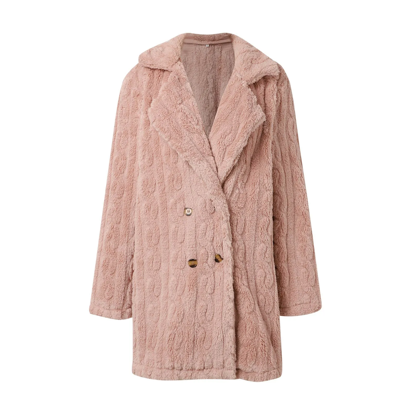 Осень-зима 2023 теплые флисовые пальто средней длины элегантные женские свободные