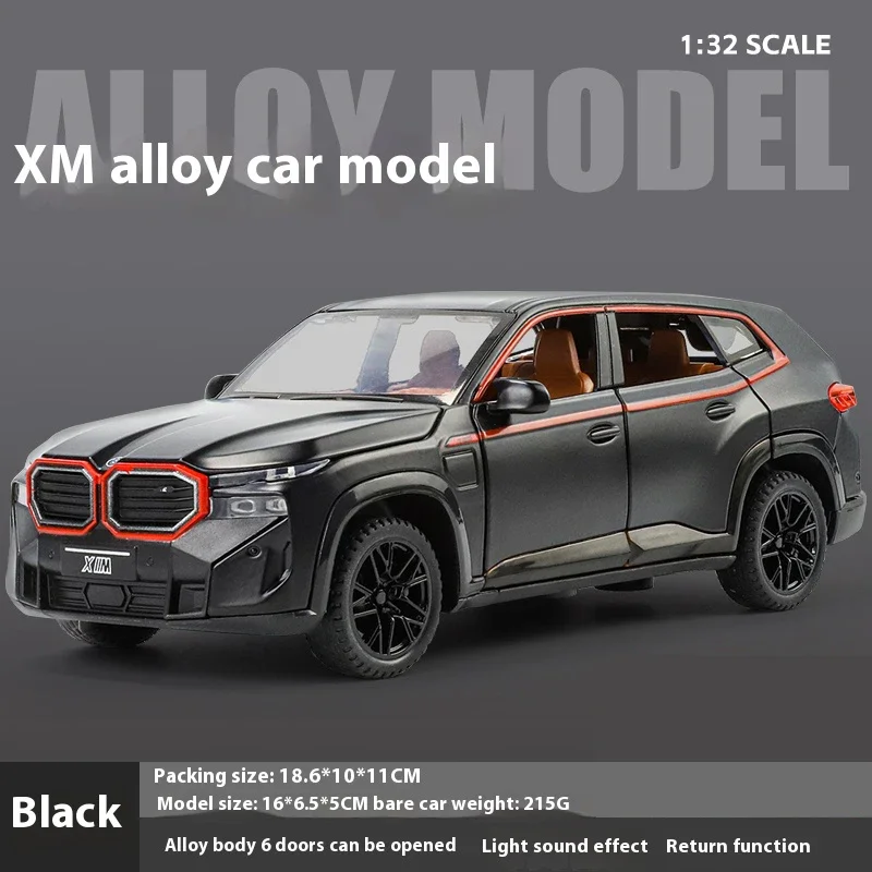1:32 BMW XM внедорожник автомобиль из сплава металла литая модель автомобиля со