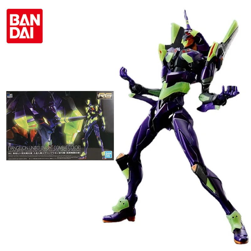 Фигурка аниме Bandai Evangelion RG EVA Evanglion Unit-01 ночной боевой цвет Подлинная модель