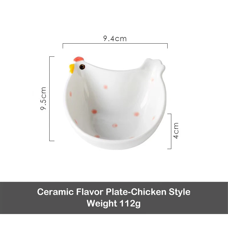 

Керамическая тарелка для соуса с ручкой