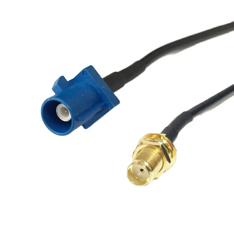 

SMA Male Female to Fakra C 5005 Blue Connector Pigtail Cable RG174 for GPS Navi Vehicle Car Extension NEW