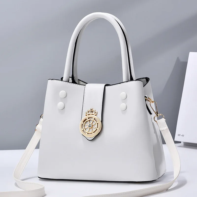 

MONNET CAUTHY Autumn New Bag for Women Elegant Office Ladies Fashion Handbags Solid Color White Brown Khaki Red Crossbody Bags