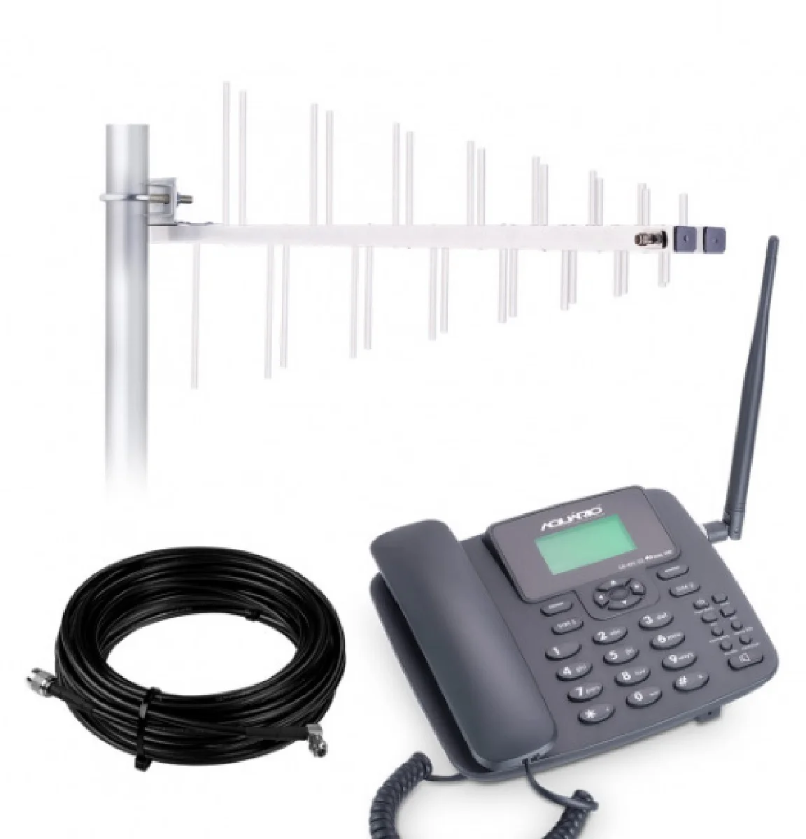 

Kit Celular Rural 3G + Antena Ext Pentaband + Cabo 10 Metros