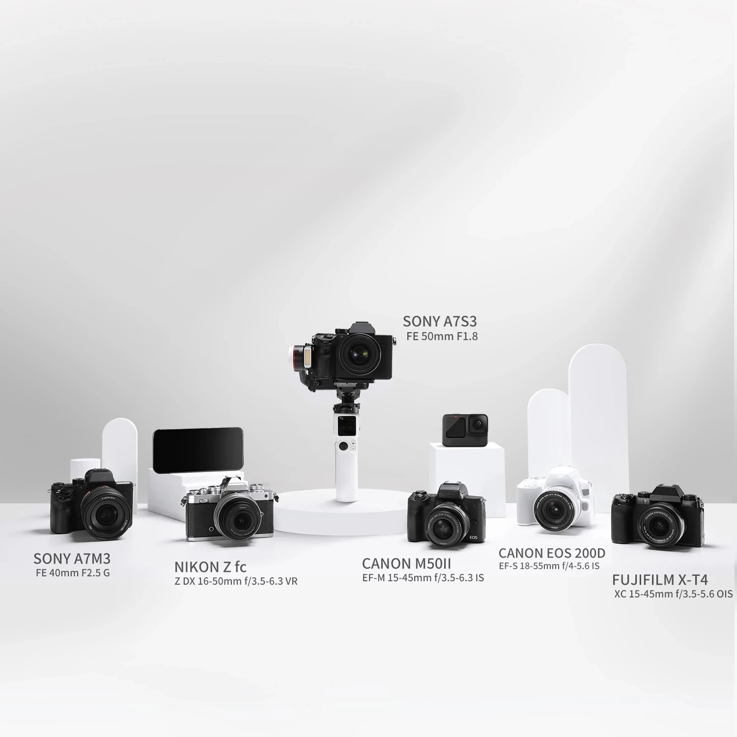 Ручной Стабилизатор ZHIYUN Crane M3 Gimbal для беззеркальной экшн-камеры Gopro Sony Canon Nikon iPhone vs