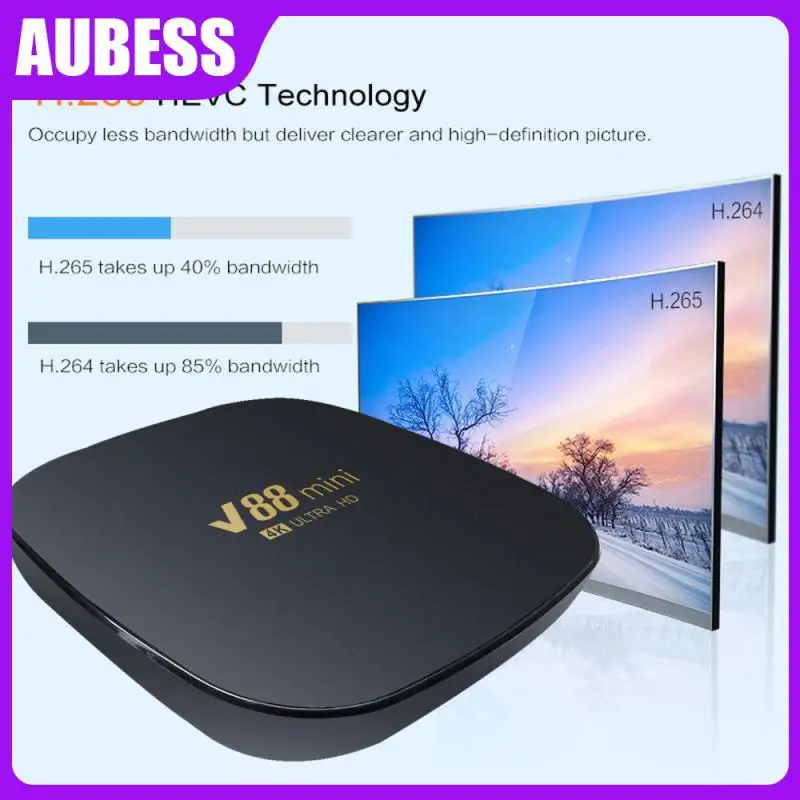 

Media Player Allwinner H3 Home Theater Mini Smart Tv Box Android 12 Quad Core 2.4g Wifi Set Top Box Smart Home Black