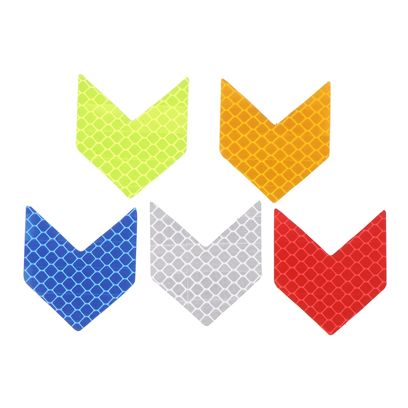 

10Pcs Car Arrow Reflective Stickers Universal Automobile Safe Warning Reflector