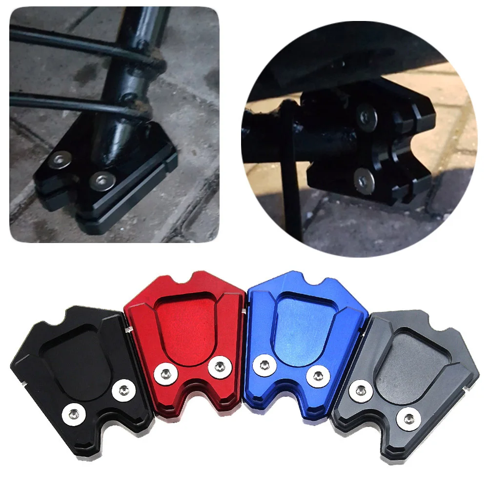

Motorcycle CNC Alunimun Kickstand Foot Side Stand Enlarge Extension Pad Support Plate for VESPA GTS GTV 3Vie Sprint LX