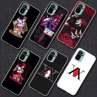 hunterxhunter hunter hisoka anime phone case for xiaomi redmi note 9s 8 11 9 10 pro 10s 11s note 9s 8pro k40 cases clear cover