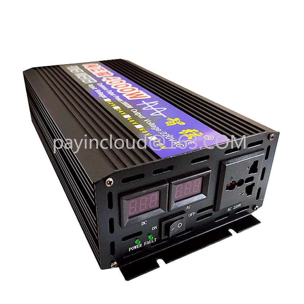 Преобразователь немодулированного синусоидального сигнала, 12 В, 24 В, 48 В, 60 В переменного тока, 220 В, преобразователь напряжения, 2000 Вт, 3000 Вт, 4000 Вт, 5000 Вт, для наружного использования на солнечных батареях