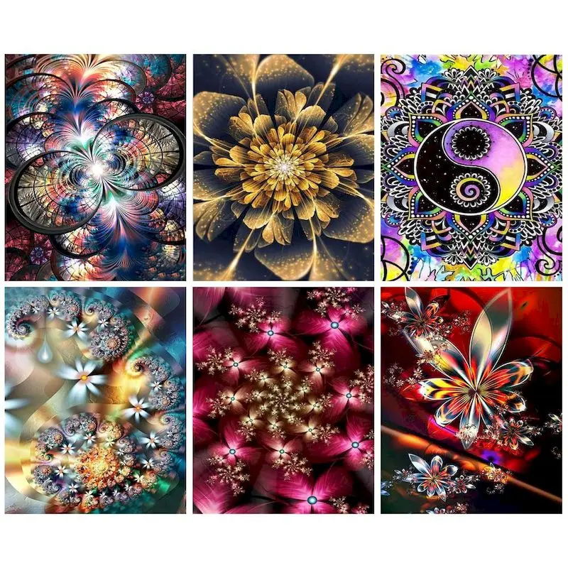 

RUOPOTY Flowers Painting By Numbers With Frame 60x75cm Handpainted Diy Paint By Numbers Home Wall Decors Crafts Modern