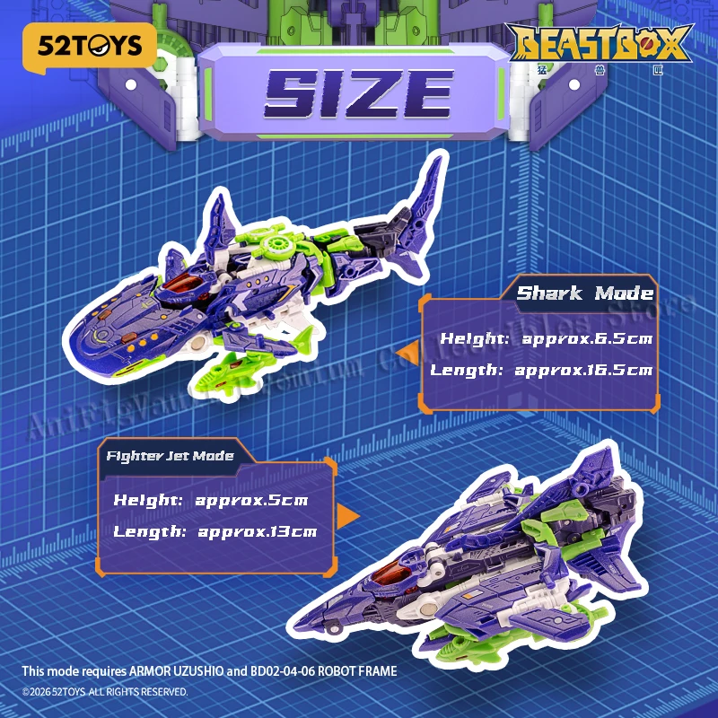 Коллекционная трансформируемая фигурка BEASTBOX ARMOR UZUSHIO: игрушка-трансформер, подарок (art.: 3920db40b7e71) - 3920db40b7e71