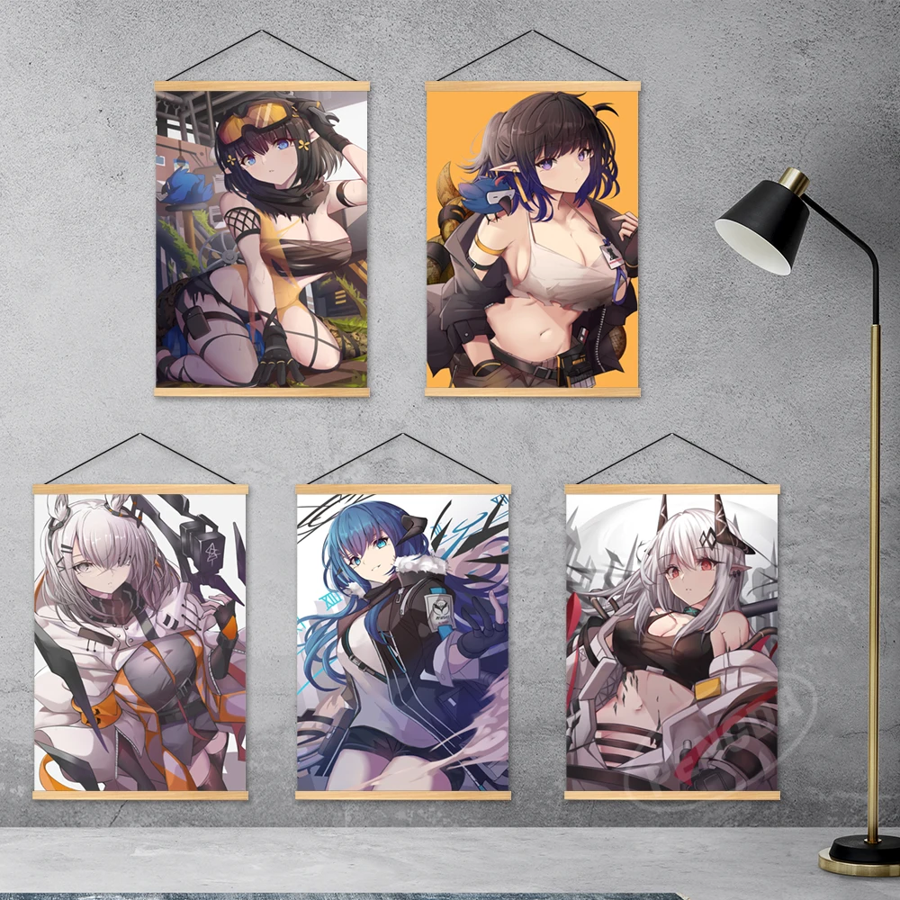 

Плакаты на холсте с изображением рыцарей, модульные аниме принты Eunectes, деревянные подвесные украшения для дома, роспись Frostnova, настенные кар...