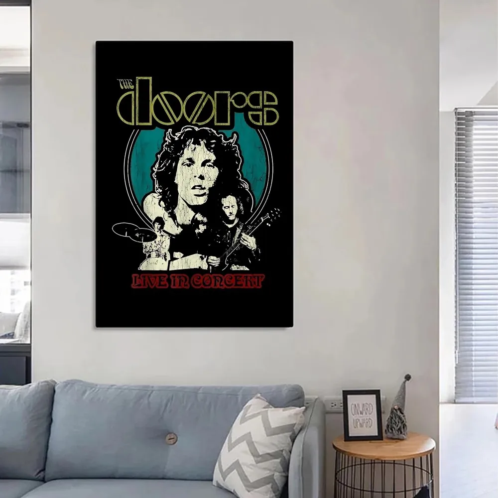 The Doors Jim Morrison Vintage Music Album Rock Poster Kraft Paper Wall Art Painting Study Aesthetic Small S