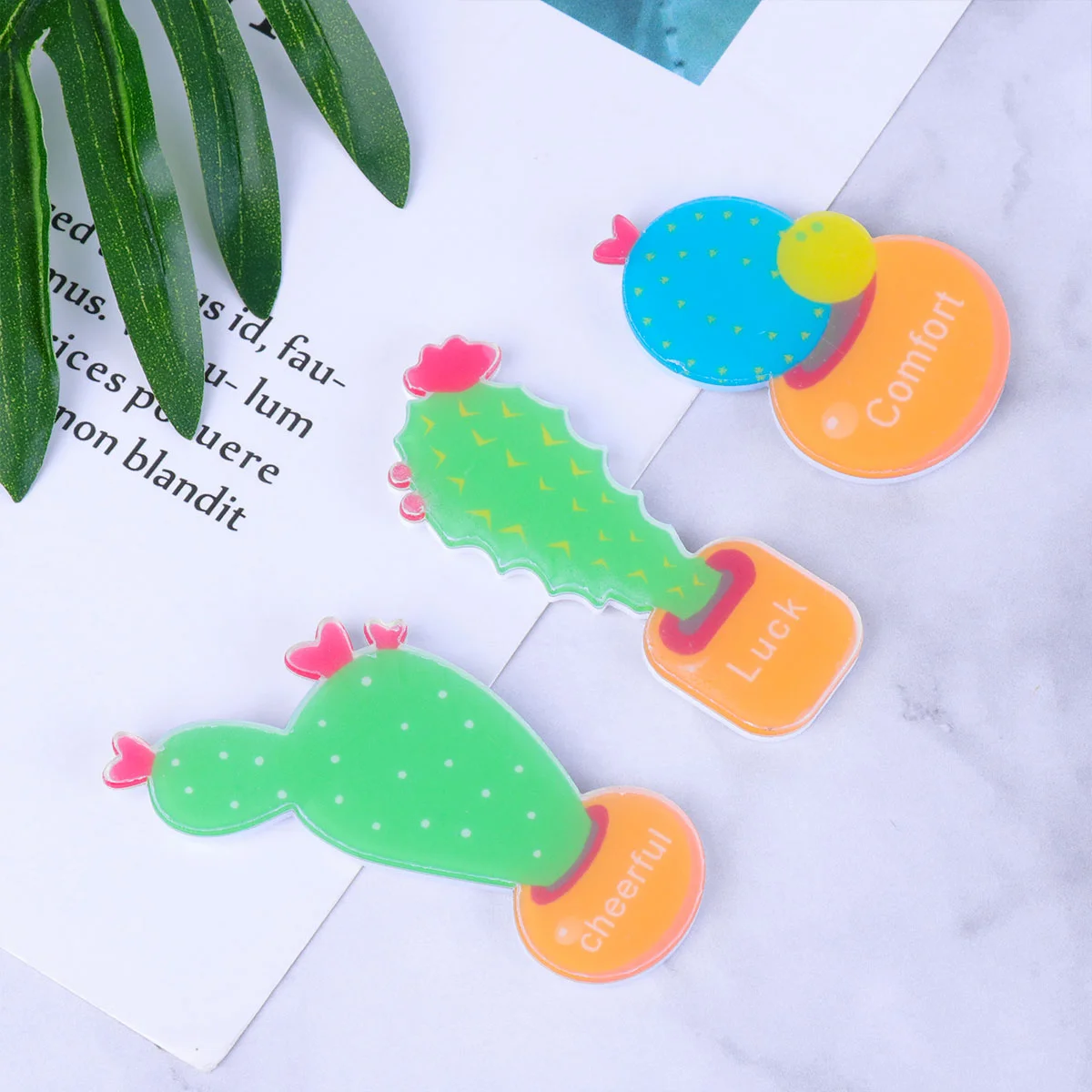 

10 pcs Fridge Magnets Cartoon Succulent Refrigerator Magnet for Home Office Shop