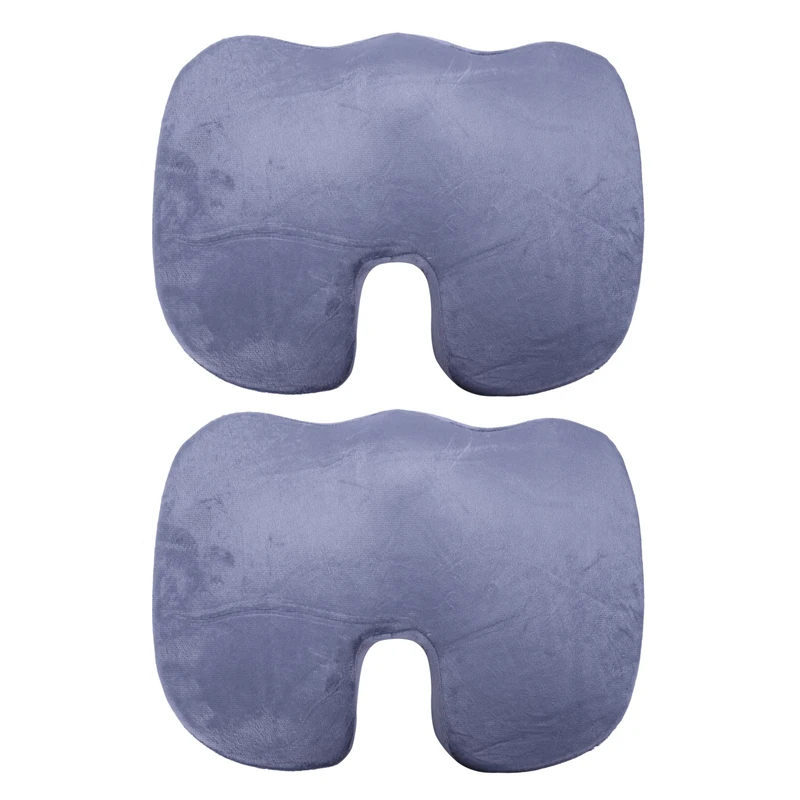 

2X Seat Cushion Premium Orthopedic Coccyx Sciatica Cushion Wheelchair Office Chair For Lower Back Tailbone Seat Pad