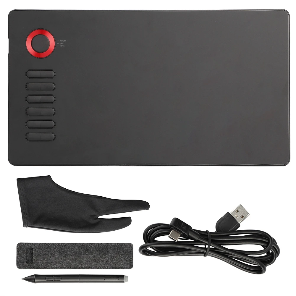 

English Graphic Drawing Tablet Digital Panel Painting Computer Tablet for Windows/Mac