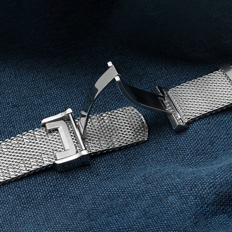 Milanese Stainless Steel Watch Band for IWC PORTOFINO PORTUGIESER Bracelet Metal Mesh Watch Band 20mm22mm Wristband Accessories
