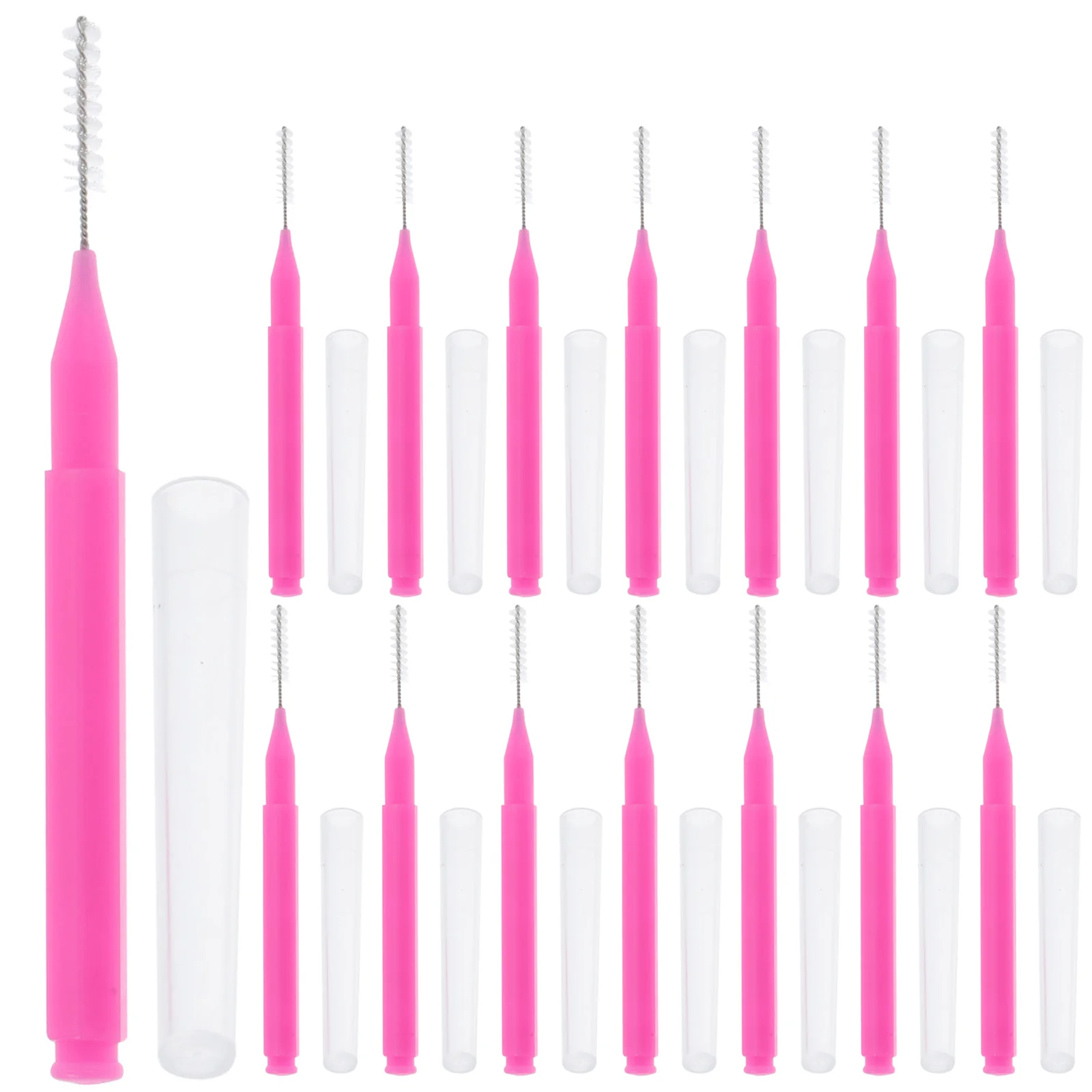 

100 Pcs Interdental Brush Lash Eyelash Extensions Tools Brushes Clean Mascara Brow Makeup