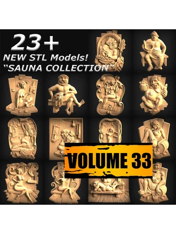 Коллекция 3D моделей саун STL для ЧПУ