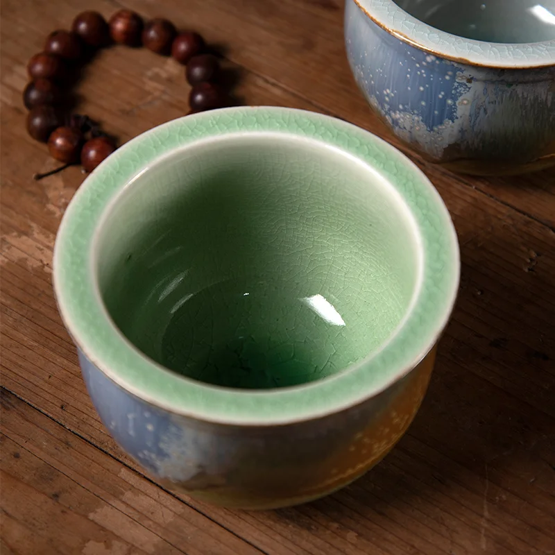 Ceramic Fambe Wash Large Household Kung Fu Set cup Storage Tray Basin Tea Ceremony Utensil Utensils