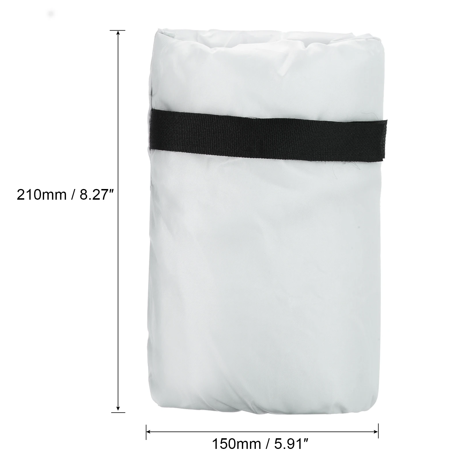 

Uxcell Outdoor Water Faucet Cover 8.3"x5.9" Oxford Fabric Socks Gray for Winter Freeze Protection