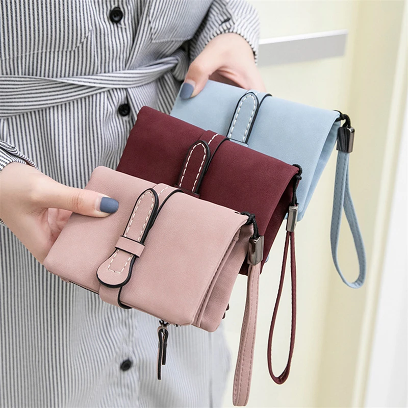 

Women Wallets Long Fashion Fastener Hasp PU Wallet Female Purse Clutch Money Women Wallet Coin Purse