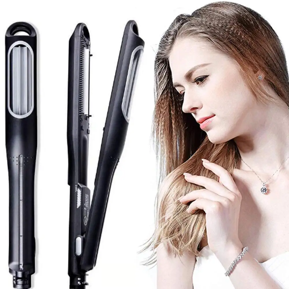 

Electronic Corn Perm Corrugated Curling Iron Hair Straightener Ceramic Crimper Fluffy Styling Volumizing Flat Irons Splint Tool