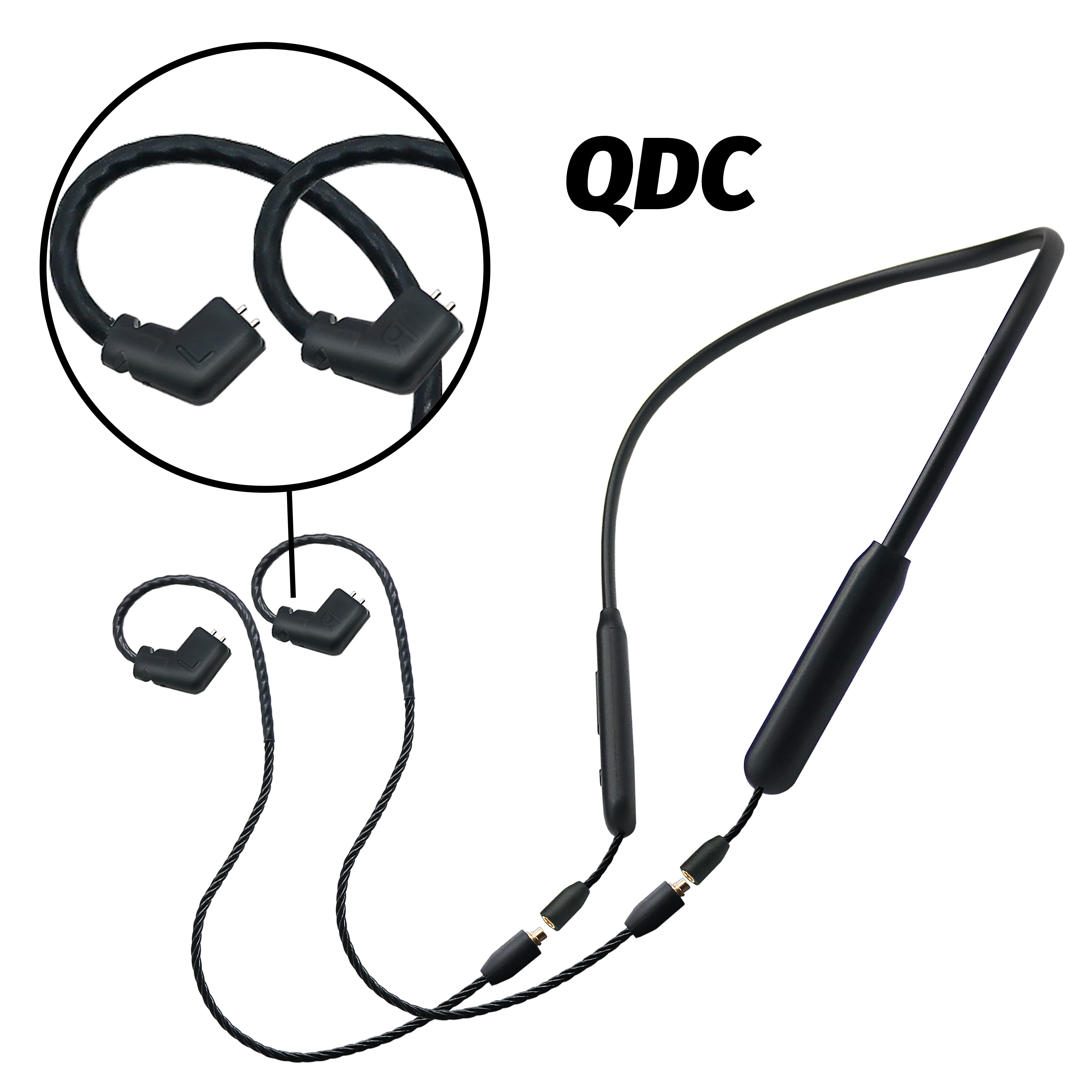 Кабель QCC3084 BT5 Bluetooth 5.4 для обновления беспроводных наушников с протоколами 2PIN0.78QDCTFZ, HD-микрофоном и креплением на ухо (IEM), совместим с KZ Earphone AS10 ZS10 (art.: 3920d800ea9ae) - 3920d800ea9ae