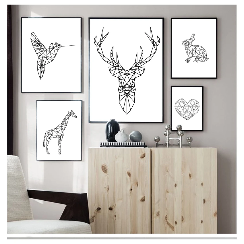 Постеры с принтом сердца Колибри принт Скандинавская Картина на холсте