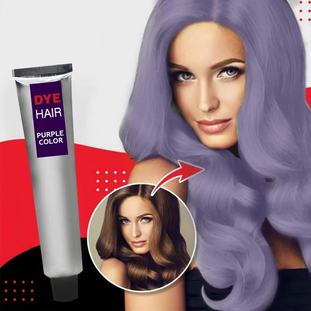 

Fashion Unisex Long Lasting Fast Dyeing Fixing Gray Color Granny Hair Dye Cream