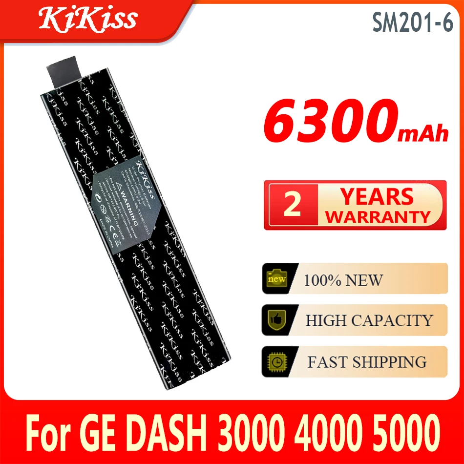 

KiKiss Battery SM201-6 SM2016 6300mAh For GE DASH 3000 4000 5000 B20 B30 B40 B20I B30I B40I SM 201-6 High Capacity Bateria