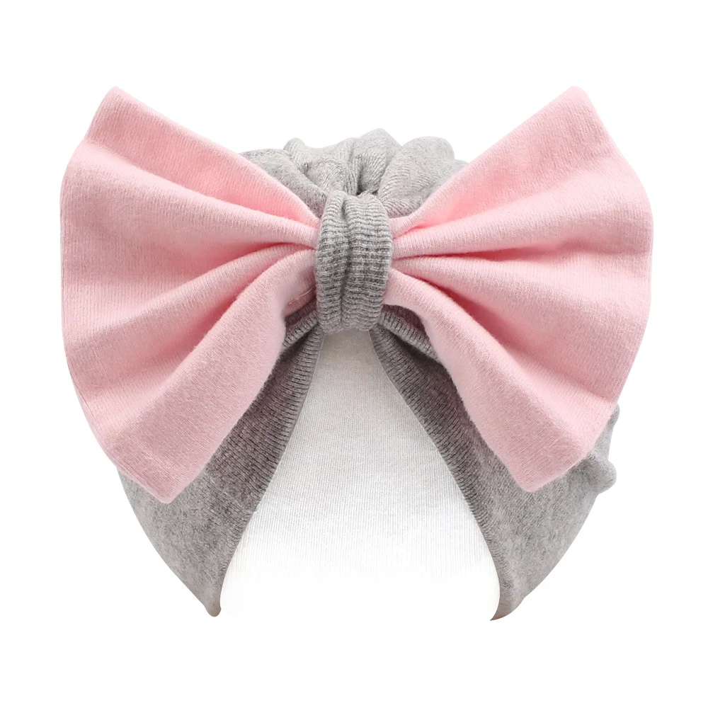 

New Newborn Girls Bonnet Bow Hats Infant Cotton Hat Spring Kids Soft Beanie Baby Girls Lovely Cap