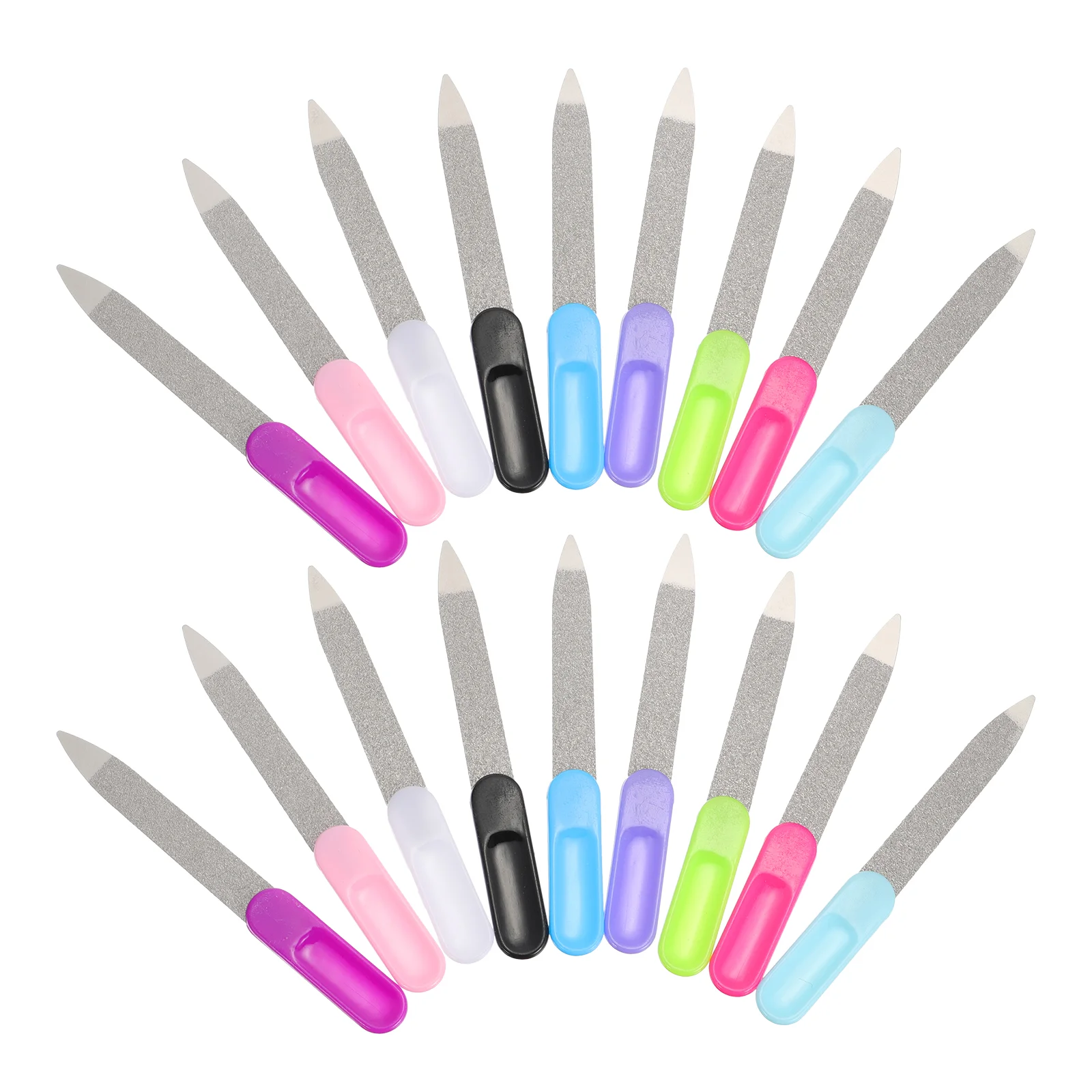 

27 Pcs Manicure File Nail Set Tool Metal Nail Buffer Pedicure Tools Nail File King Nail Grooming File