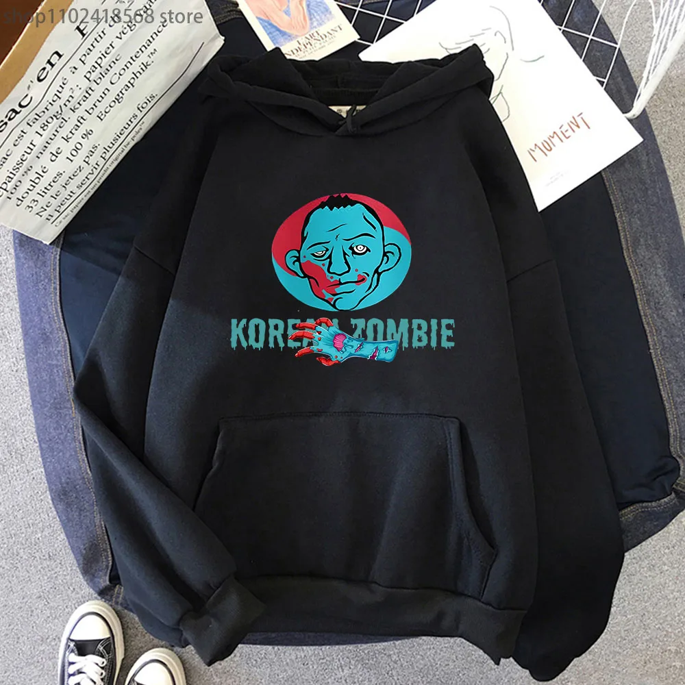 

Korean Zombie Hoodies Men's Sweatshirts Women Gothic Clothes Starcsuit Men Autumn Winter Pullover Harajuku Top Long Sleeve Coat