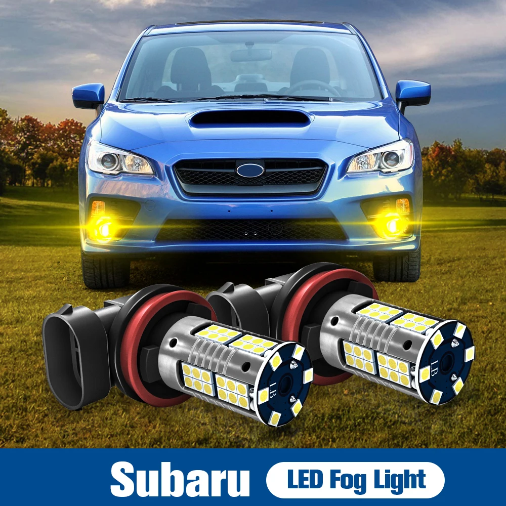 

2pcs LED Fog Light Lamp Blub H8 H11 H16 Canbus For Subaru Forester SJ SK WRX STI Outback BR BS Legacy BR BN BS Impreza GP GJ GT